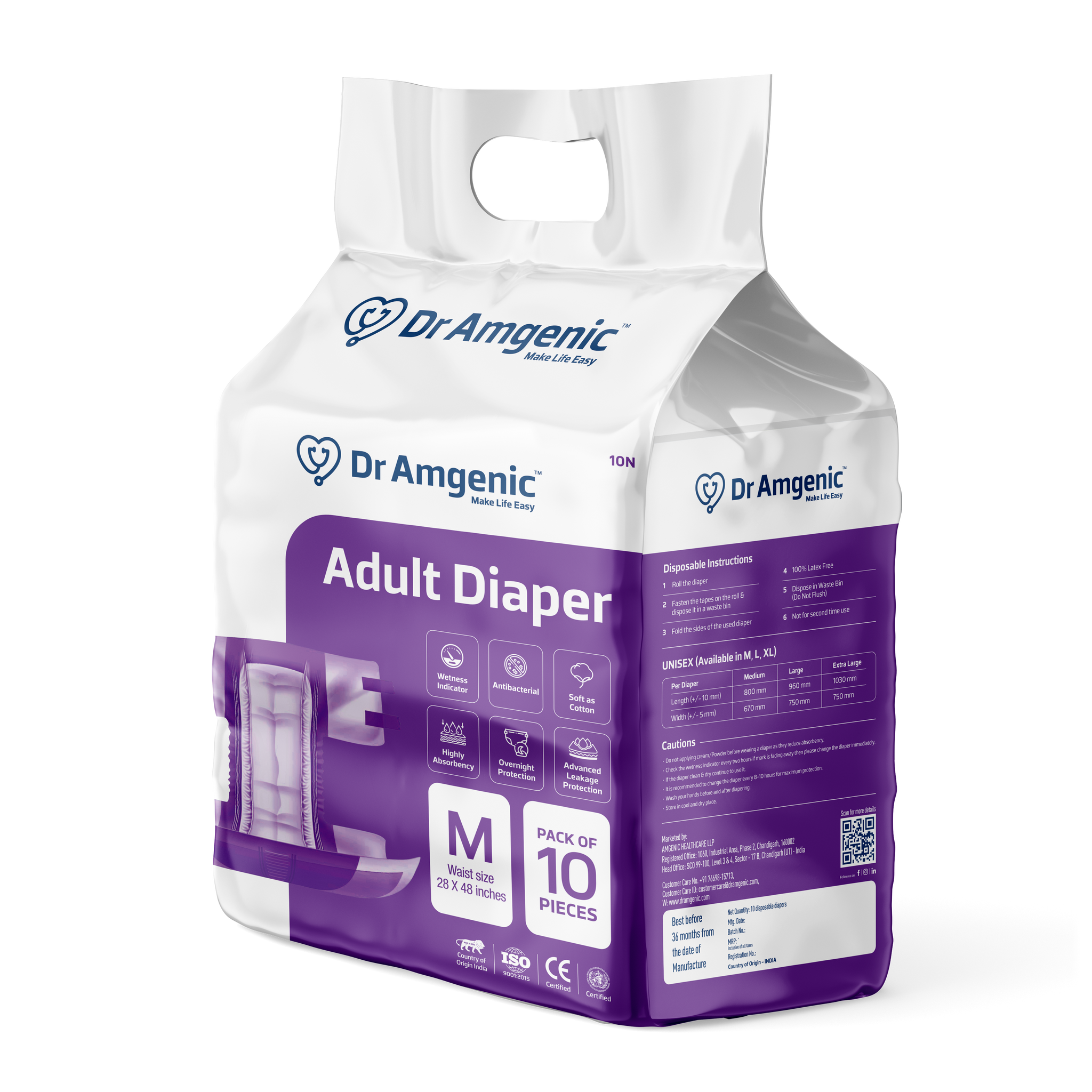Dr Brown Adult Diaper XLarge